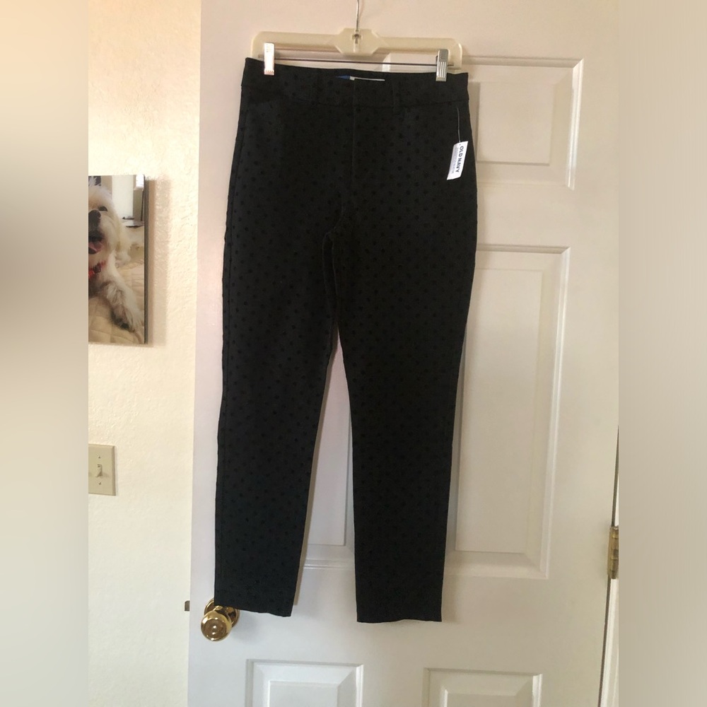 Old Navy Black Polka Dot pants